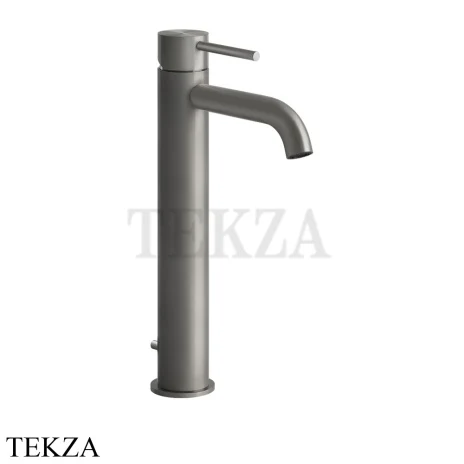 Gessi 316 FLESSA Смеситель для раковины, с донным клапаном 54004-239, Steel Brushed