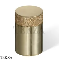 Decor Walther ROCKS Баночка универсальная с крышкой Swarovski® 0933782, золото матовое