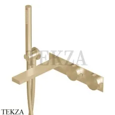 Ritmonio Dot316 Смеситель для ванны с гарнитуром, внешняя часть PR50EC102 ICX, Champagne Stainless Steel