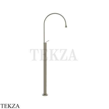 Gessi Goccia Смеситель для раковины напольный, внешняя часть 33630-149, Finox Br. Nickel