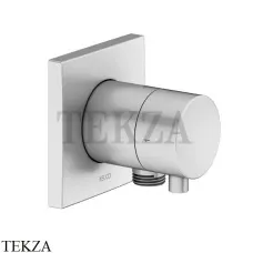 Keuco IXMO Comfort Вентиль запорный на 2 потока, с выводом шланга, квадрат, внешняя часть 59557171102, алюминий finish