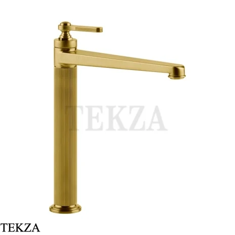 Gessi VENTI20 Смеситель для раковины высокий, с донным клапаном 65003-716, Gold Br. PVD