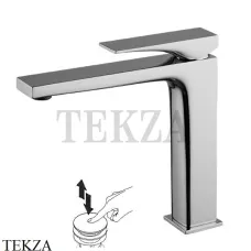 FIMA Carlo Frattini Zeta Смеситель для раковины, с донным клапаном F3961LNCR, хром глянец