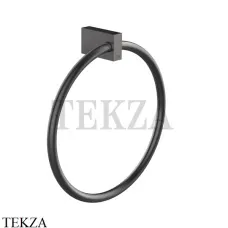 Gessi Rettangolo Держатель для полотенца кольцевой 20909-707, Black Metal Brushed