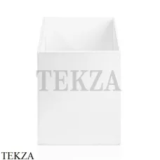 Decor Walther BROWNIE WB Корзина для бумаги 0924850, белый матовый, эко-кожа