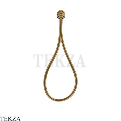 Gessi HI-FI Душевой комплект с магнитной лейкой, шланг из хромолюкс 63099-726, Warm Bronze Br. PVD