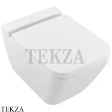 Villeroy & Boch FINION Унитаз подвесной 4664R0R1, сиденье микролифт, белый глянец, ceramicplus
