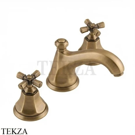 Nicolazzi TEIDE FOUR Смеситель для раковины, с донным клапаном 1908BZ45, бронза classic