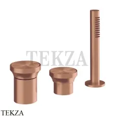 Gessi Origini MATERIC Смеситель для ванны с гарнитуром, без излива 66043-708, Copper Brushed