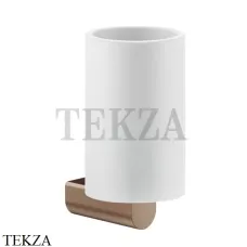 Gessi RILIEVO Стакан настенный, композит белый 59507-708, Copper Brushed Gessi RILIEVO Стакан настенный, композит белый 59507-708, Copper Brushed