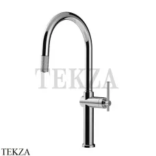 Gessi KITCHEN Habito Смеситель для кухни однорычажный с лейкой 60672-031, хром глянец