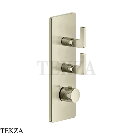 Gessi INCISO WELLNESS Термостат 2 выхода, внешняя часть 58204-720, Nickel PVD