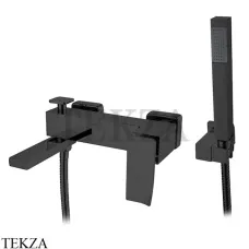 Boheme Q.2 Смеситель для ванны настенный, с гарнитуром 143-BB.2, Черный матовый