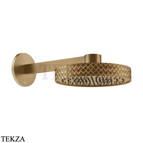 Gessi Pelle Tresse Верхняя лейка с кронштейном D30,5 см, 78149-726, Warm Bronze Br. PVD