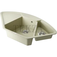 Omoikiri Yonaka 98-C Кухонная мойка Artgranit угловая 4993710 ваниль