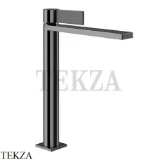Gessi Inverso Diamantato Смеситель для раковины высокий, без гарнитура 73604-706, Black Metal