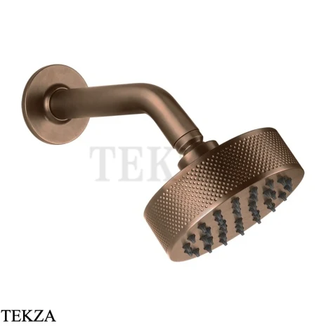 Gessi INCISO SHOWER Верхняя душевая лейка с кронштейном 58189-708, Copper Brushed PVD