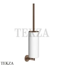 Gessi ANELLO Туалетный ершик настенный, композит белый 63719-708, Copper Brushed