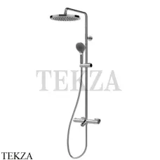 Bossini ELIOS Душевая стойка с термостатом для ванны и изливом L10402.030, хром глянец