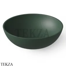 Dea Design Washbasins Раковина настольная D40 см Solid Surface DD9038 400 11, Dark Green №11