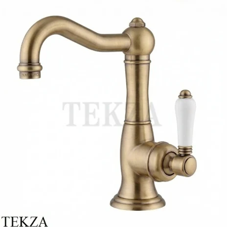 Nicolazzi Cinquanta Смеситель для раковины без гарнитура P.Mont Blanc, 3452TCBZ76C, бронза classic