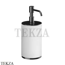 Gessi INCISO accessories Дозатор для жидкого мыла настольный, белый 66437-706, Black Metal PVD