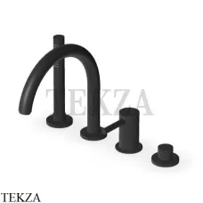 Zucchetti Pan Смеситель для ванны с гарнитуром ZP6502.N1, черный goffrato