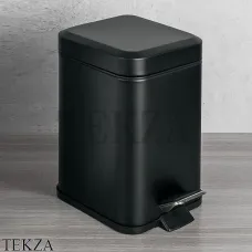 Colombo Black&White Ведро с крышкой и педалью, 3л B9210.NM, черный матовый Colombo Black&White Ведро с крышкой и педалью, 3л B9210.NM, черный матовый