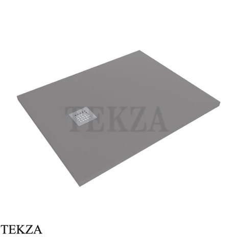 Flaminia CM3 поддон душевой керамический 80×100×3 см, серый Grigio матовый