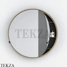 CIELO CATINO ROUND BOX Зеркальный шкаф круглый 75 см CASPCT75 BZ, Brushed Bronze