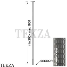 Gessi 316 MECCANICA Потолочный электронный смеситель под размер 54226-239, Steel Brushed