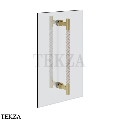 Gessi Pelle Tresse Полотенцедержатель для крепления на стекло, 45 см 78732-435, Crème/ Brass Br. PVD
