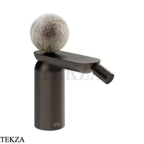 Gessi Perle Смеситель для биде с донным клапаном 74667-707, black хром Brush
