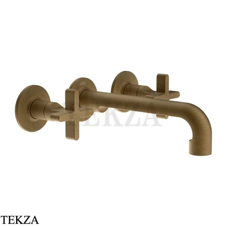 Gessi INCISO+ Смеситель для раковины на три отверстия, внешняя часть 58190-713, Antique Brass