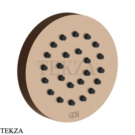 Gessi INCISO SHOWER Боковая форсунка круглая 32971-030, Copper PVD