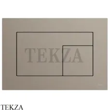 TECEvelvet Панель смыва унитаза с покрытием от отпечатков Castoro Ottawa 9240730, Бежево-коричневый