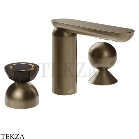 Gessi Perle Смеситель для раковины на 3 отв., без гарнитура 74808-761, бронза Coffee