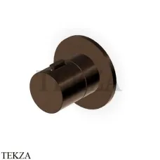 Zucchetti Isy22 Вентиль-переключатель на 2 потока, внешняя часть Z94617.P21, brushed chocolate PVD