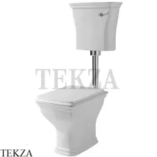 ArtCeram CIVITAS Унитаз напольный с низким бачком, слив в пол, сидение с микролифтом, белый глянец