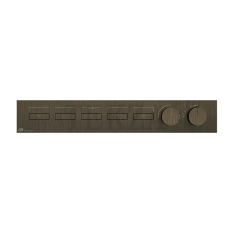 Gessi HI-FI Термостатический смеситель на 5 потоков, внешняя часть 63018-713, бронза classic