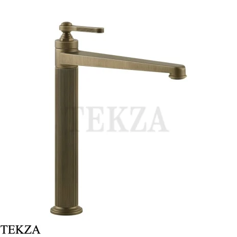 Gessi VENTI20 Смеситель для раковины высокий, с донным клапаном 65003-713, Antique Brass