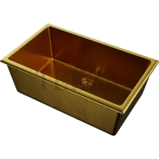 Omoikiri Okinoshima 76-U/I Кухонная мойка Natceramic прямоугольная 4993169 золото матовое