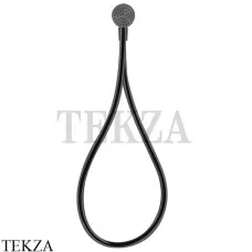 Gessi HI-FI Душевой комплект с магнитной лейкой, шланг из хромолюкс 63099-707, Black Metal Brushed PVD