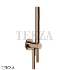 Gessi ANELLO Душевой комплект, стержневая лейка 63329-030, Copper глянец