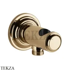 Gessi VENTI20 Держатель для душевой лейки с выводом воды 65161-735, Warm Bronze PVD