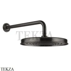 Gessi VENTI20 Верхний душ 300 с настенным креплением 65149-707, Black Metal Brushed