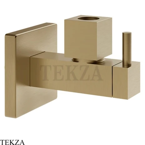 Gessi TOTAL LOOK Запорный клапан с фильтром, квадратный 01412-726, бронза Brushed