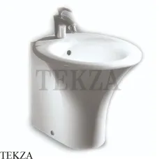 Hatria Sculture Биде напольное, 1 отверстие под смеситель YR4201, белый глянец
