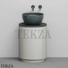 CIELO Arcadia Tiberino Тумба TIMOCC с раковиной Fumo, слив в пол, Pomice