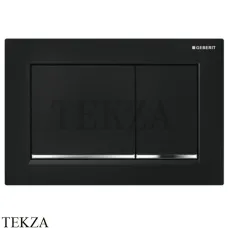 Geberit Omega30 Клавиша смыва для Omega 115.080.KM.1, черный/хром глянец/черный